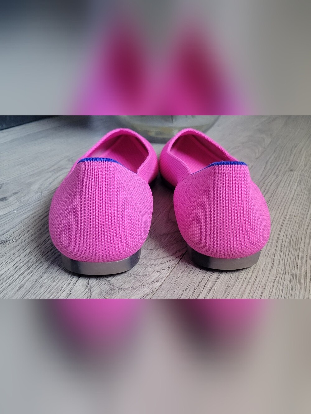 Rothy's The Point Dragon Fruit Hot Pink Flats, Women's US 6.5 EU 36.5 - Picture 6 of 16